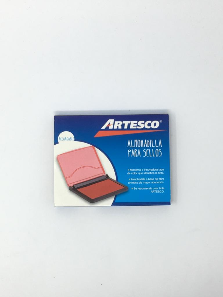 Almohadilla Tampón sellos Rojo Artesco